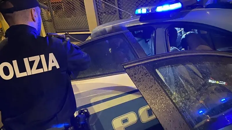 L'intervento della Polizia