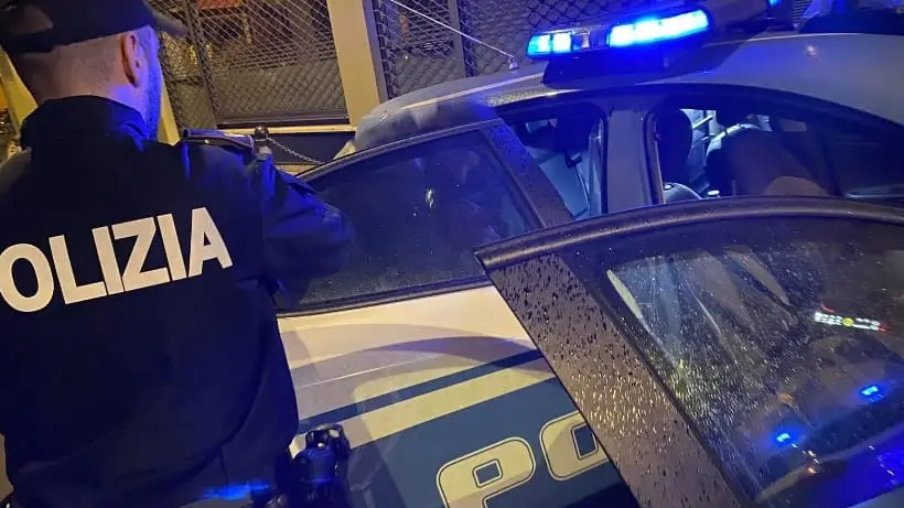 L'intervento della Polizia