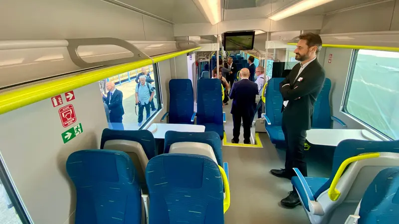 A bordo del treno a idrogeno