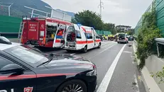 Il violento frontale tra i veicoli sulla SS42