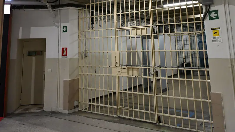L'interno del carcere di Canton Mombello a Brescia