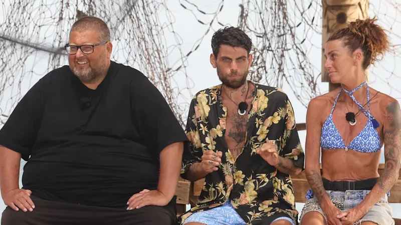 Cristina all'Isola con Mario Adinolfi