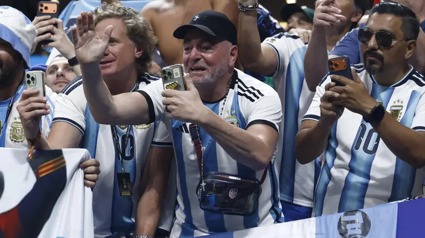 La gioia dei tifosi argentini