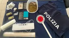La merce trovata in casa dell'uomo