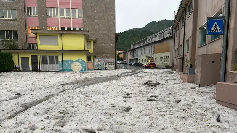 I danni provocati dal maltempo a Lumezzane