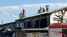 L'incendio a Mazzano