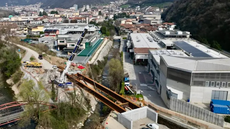 I lavori sul ponte Faidana - © www.giornaledibrescia.it