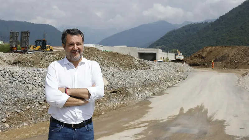 CONCESIO CANTIERE AUTOSTRADA DELLA VALTROMPIA VISITA MIN MATTEO SALVINI REDAZIONE PROVINCIA 20-07-2026 GABRIELE STRADA NEW EDEN GROUP