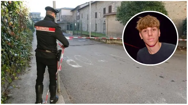 Il luogo dell'omicidio e, nel tondo, Matias Pascual - © www.giornaledibrescia.it