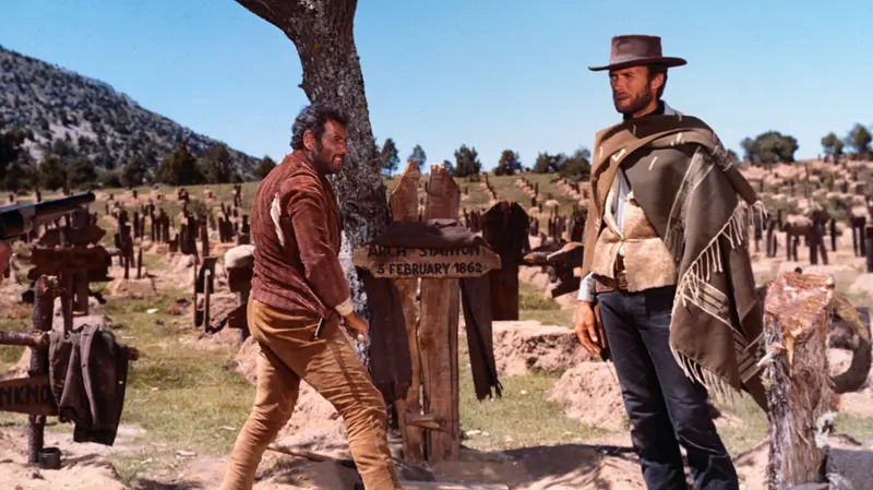 Una scena del film «Il buono, il brutto», il cattivo di Sergio Leone