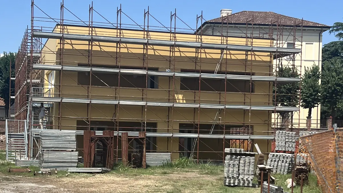 I lavori per la nuova mensa