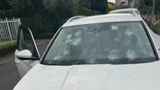 Auto danneggiate dalla grandine nella Bassa