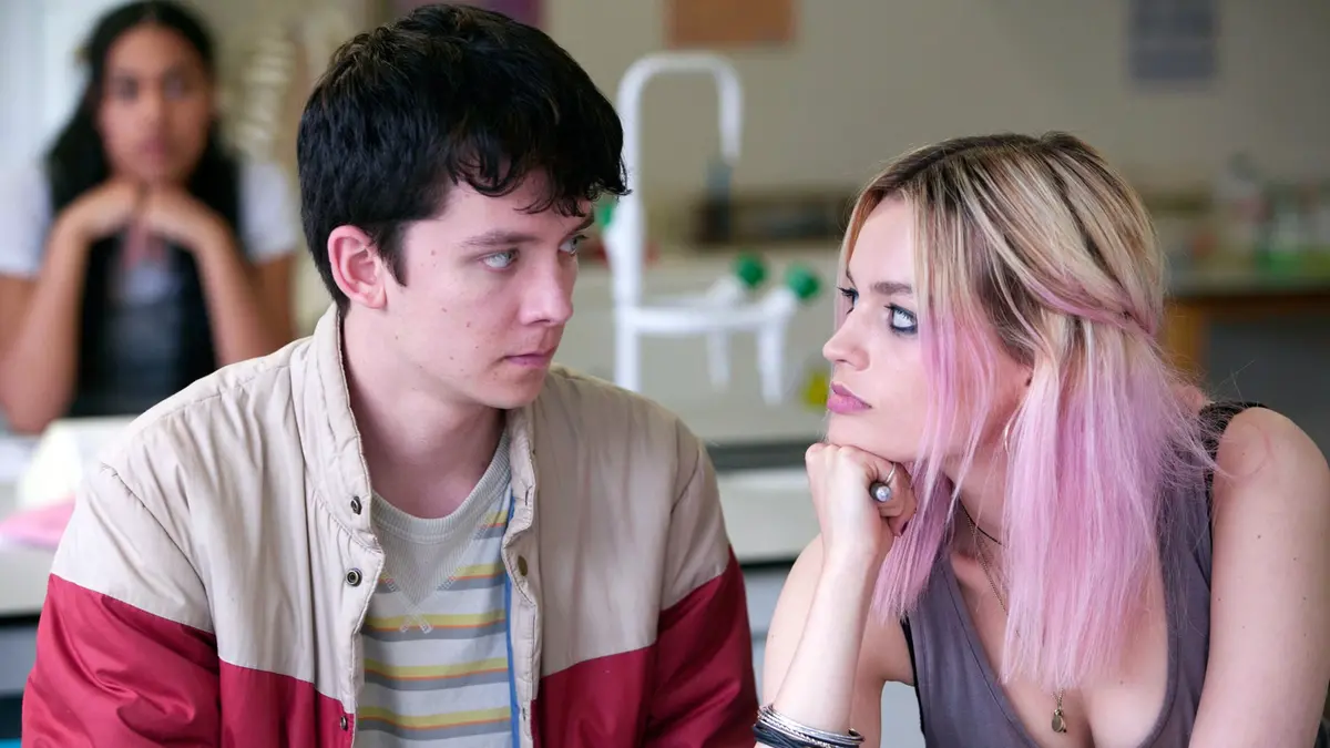 Una scena della serie tv Sex Education (Netflix)