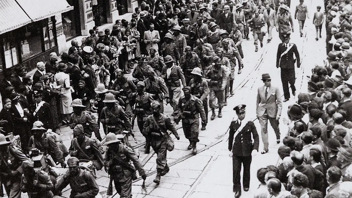 Brescia saluta i volontari in partenza per l'Etiopia - Foto archivio Centro studi Rsi Salò, Fondo Bc