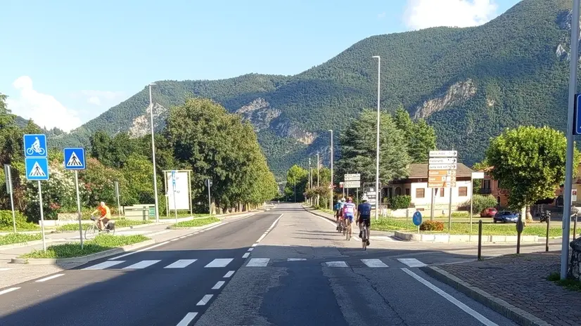 Il tratto di strada dove sorgerà la rotatoria