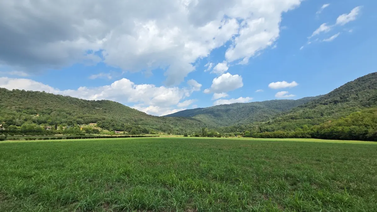 Uno scorcio di Mompiano in una giornata estiva