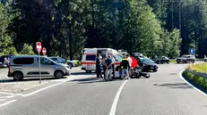 L'intervento dei soccorsi sulla scena dell'incidente