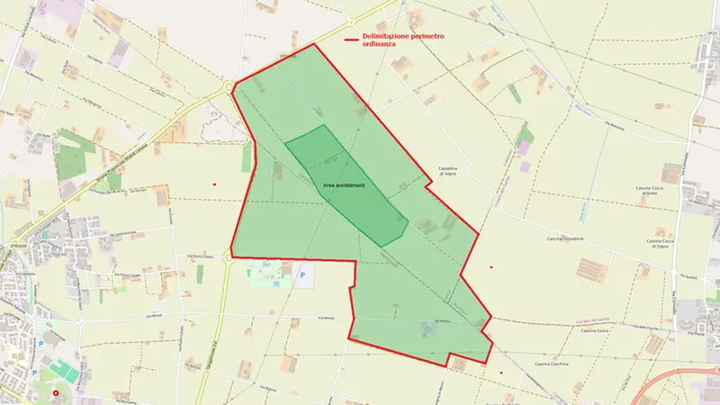 La nuova area interdetta ai pedoni