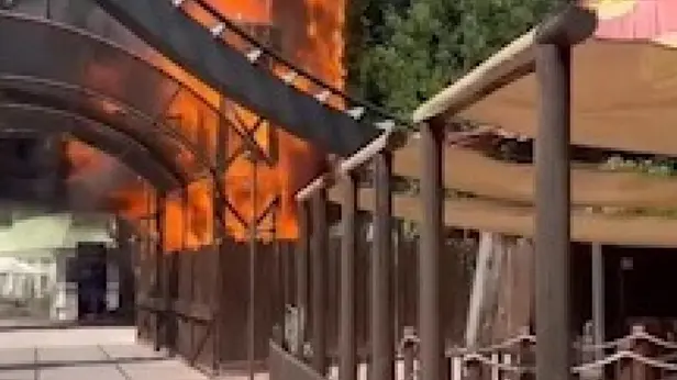Le fiamme a Gardaland