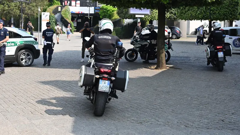 Gli agenti della Polizia locale a Brescia