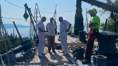 Il sopralluogo della Marina Militare sulla Nave Puglia