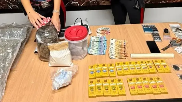 La droga sequestrata dai carabinieri