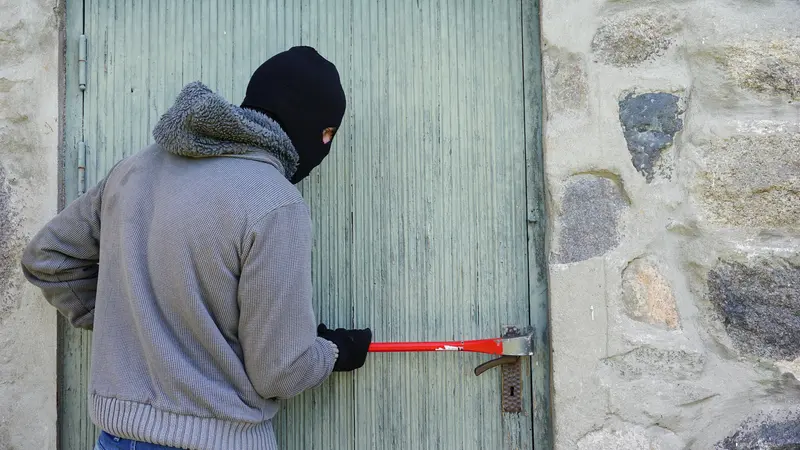 Un ladro in azione
