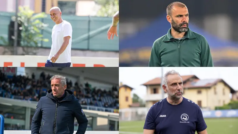 Gli allenatori delle quattro bresciane in serie C