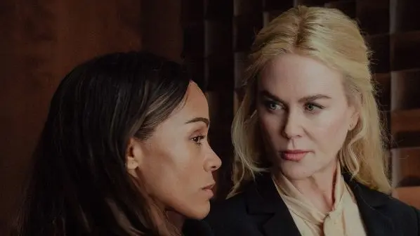 Zoe Saldaña e Nicole Kidman in una scena di «Lioness»