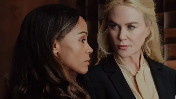 Zoe Saldaña e Nicole Kidman in una scena di «Lioness»