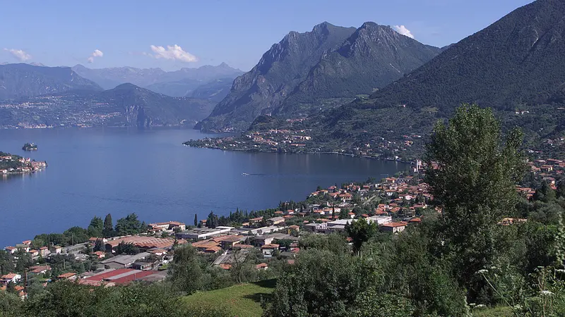 Una veduta del lago d'Iseo