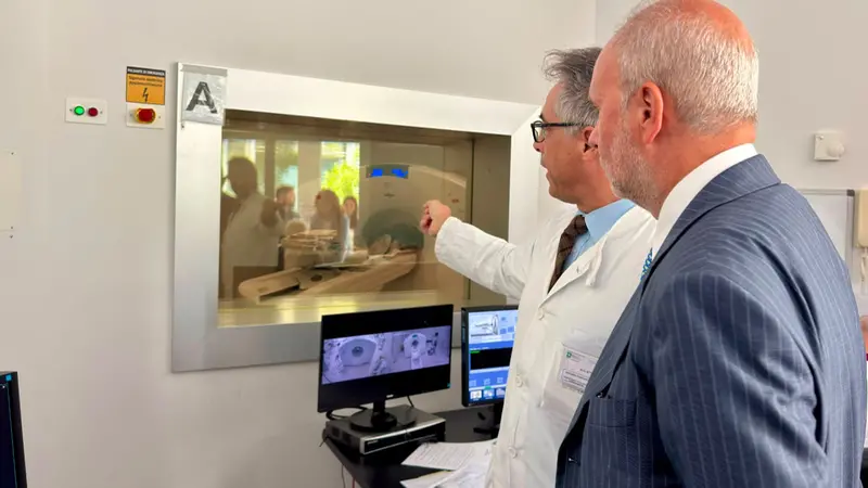 La visita del ministro Schillaci, medico nucleare