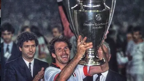 Franco Baresi ha vinto tre volte la Coppa dei Campioni con il Milan - Foto Ansa © www.giornaledibrescia.it