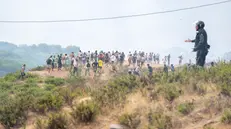 I migranti a Ceuta - Foto Ansa © www.giornaledibrescia.it