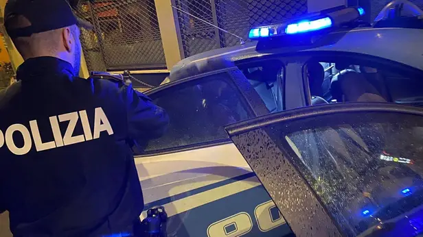 Un intervento di Polizia, foto d'archivio