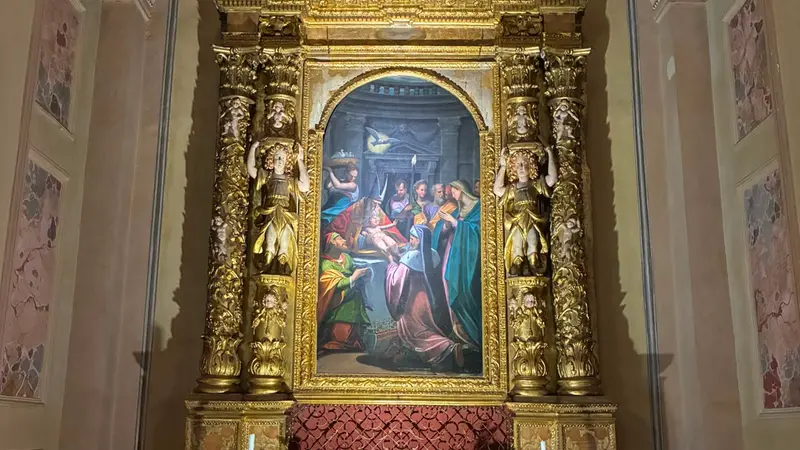 La Circoncisione di Gesù dipinta da Grazio Cossali, custodita in San Giovanni Battista