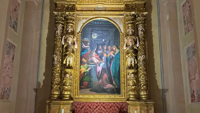 La Circoncisione di Gesù dipinta da Grazio Cossali, custodita in San Giovanni Battista