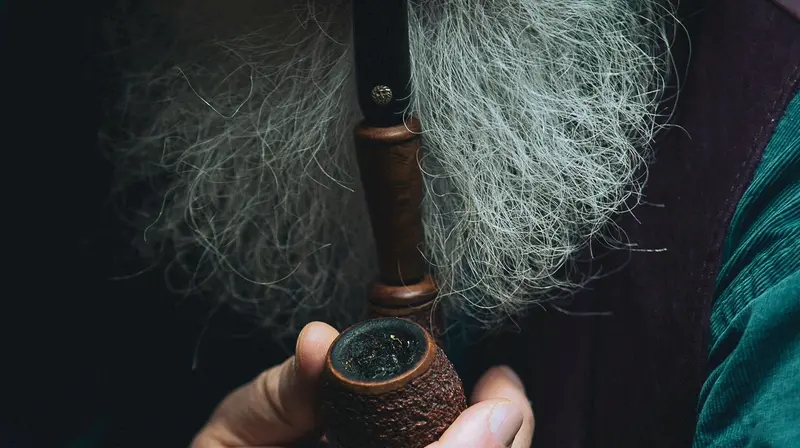 Un uomo barbuto