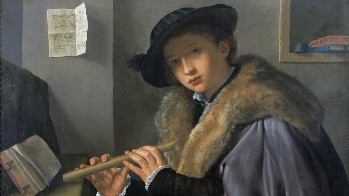 «Ritratto di giovane con flauto», Gerolamo Savoldo, 1525 circa
