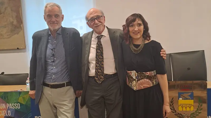 Da sinistra: Marco Bellini, Alessandro Fo e Isabella Leardini - © www.giornaledibrescia.it