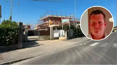 Il cantiere della tragedia e, nel tondo, Maurizio Trenta