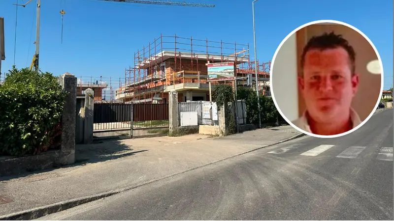 Il cantiere della tragedia e, nel tondo, Maurizio Trenta