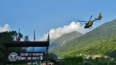 L'intervento del Soccorso alpino di Valbondione