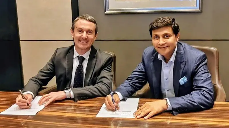Il Ceo di Lucchini Rs Mensi con Vivek Lohia di Jw
