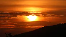 Il sole fotografato da Mompiano