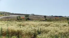 Veduta di una discarica Valseco
