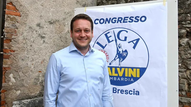 Il segretario cittadino della Lega, Michele Maggi - Foto Marco Ortogni/Neg © www.giornaledibrescia.it