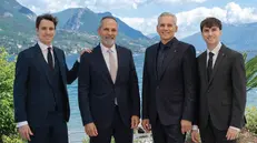 Alla guida di Blu Hotels: da sinistra Mattia Risatti, Fabrizio Piantoni, Nicola Risatti e Oliver Risatti
