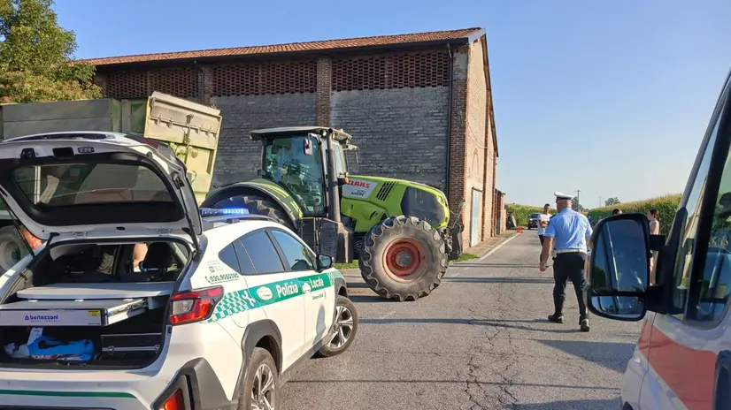 Il luogo dell'incidente e i soccorsi a Ghedi