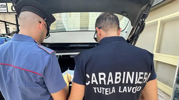 Il controllo dei carabinieri